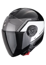 Kask otwarty Scorpion Exo-City II Vita czarno-biały + Gratisy