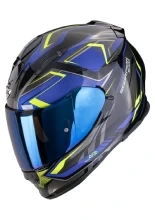 Kask integralny Scorpion Exo-491 Zumo czarno-niebiesko-żółty + Gratisy