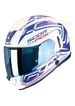 Kask integralny Scorpion EXO-530 AIR Slope biało-niebiesko-czerwony + Gratisy