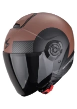 Kask otwarty Scorpion Exo-City II Sheer brązowo-czarny matowy + Gratisy