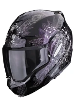 Kask szczękowy Scorpion Exo-Tech Evo Dream czarno-fioletowo-biały + Gratisy