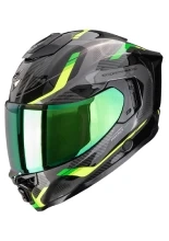 Kask integralny Scorpion EXO-1500 AIR Sleek czarno-zielony + Gratisy