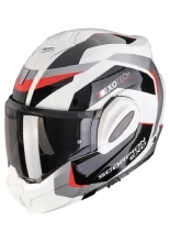 Kask szczękowy Scorpion Exo-Tech Evo Pro Acuti szaro-czarno-czerwony + Gratisy