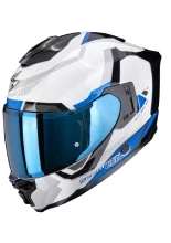 Kask integralny Scorpion EXO-1500 AIR Arena biało-niebieski + Gratisy