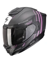 Kask integralny Scorpion EXO-1500 CARBON AIR Zity czarno-różowy matowy + Gratisy