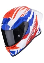 Kask integralny Scorpion EXO-R1 EVO II Air Valere biało-czerwono-niebieski + Gratisy