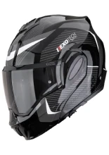 Kask szczękowy Scorpion Exo-Tech Evo Pro Acuti czarno-srebrny + Gratisy