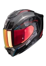 Kask integralny Scorpion EXO-1500 CARBON AIR Mundi czarno-czerwony + Gratisy