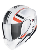 Kask szczękowy Scorpion EXO-930 EVO Ardens biało-czarno-czerwony matowy + Gratisy