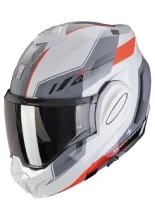 Kask szczękowy Scorpion Exo-Tech Evo Socius szaro-czerwony + Gratisy