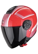 Kask otwarty Scorpion Exo-City II Cosmos czerwono-srebrny + Gratisy