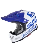 Kask enduro Scorpion VX-22 Air Updown biało-niebieski + Gratisy