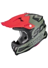 Kask enduro Scorpion VX-22 Air Updown zielono-czarno-czerwony matowy + Gratisy