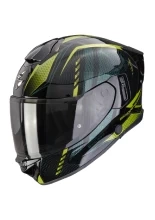 Kask integralny Scorpion EXO-530 AIR Theras czarno-zielony + Gratisy