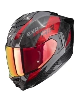 Kask integralny Scorpion EXO-1500 CARBON AIR Platted czarno-czerwony + Gratisy