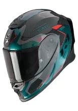 Kask integralny Scorpion EXO-R1 EVO Carbon Air Propel czarno-biało-czerwony + Gratisy