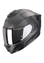 Kask integralny Scorpion EXO-1500 AIR Dual srebrno-czarno-czerwony matowy + Gratisy