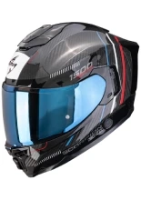 Kask integralny Scorpion EXO-1500 CARBON AIR Zity czarno-różowo-niebieski + Gratisy