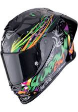 Kask integralny Scorpion EXO-R1 EVO II Air Savage czarno-zielono-pomarańczowy + Gratisy
