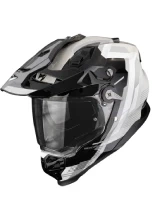 Kask adventure Scorpion ADF-9000 Air Patrol czarno-srebrny + Gratisy