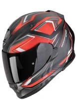 Kask integralny Scorpion Exo-491 Zumo czarno-czerwony matowy + Gratisy