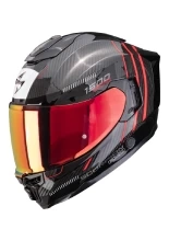 Kask integralny Scorpion EXO-1500 CARBON AIR Zity czarno-czerwony + Gratisy