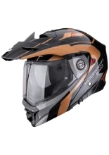 Kask adventure Scorpion ADX-2 Kamps czarno-złoty + Gratisy