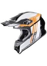 Kask enduro Scorpion VX-16 Evo Air Lignes czarno-pomarańczowy + Gratisy