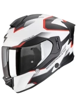 Kask integralny Scorpion EXO-530 AIR Clip biało-czarno-czerwony matowy + Gratisy