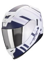 Kask integralny Scorpion Exo-520 Evo Air Banshee biało-niebiesko-fioletowy matowy