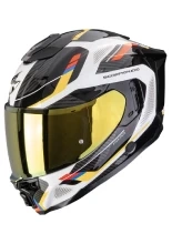 Kask integralny Scorpion EXO-1500 AIR Sleek biało-niebiesko-żółty + Gratisy