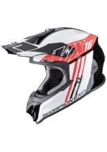 Kask enduro Scorpion VX-16 Evo Air Lignes czarno-czerwony + Gratisy